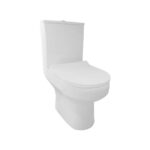 Scudo Spa Rimless Open Back Pan with Cistern & Soft Close D Shape Seat