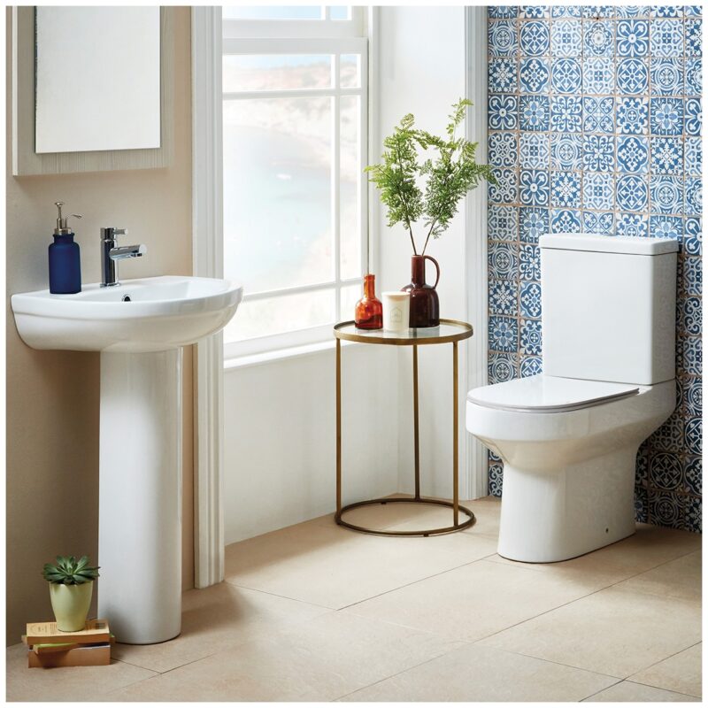 Scudo Spa Rimless Open Back WC Pan & Soft Close Seat (No Cistern)