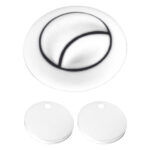 Scudo White Seat Hinge Cover & Cistern Push Button
