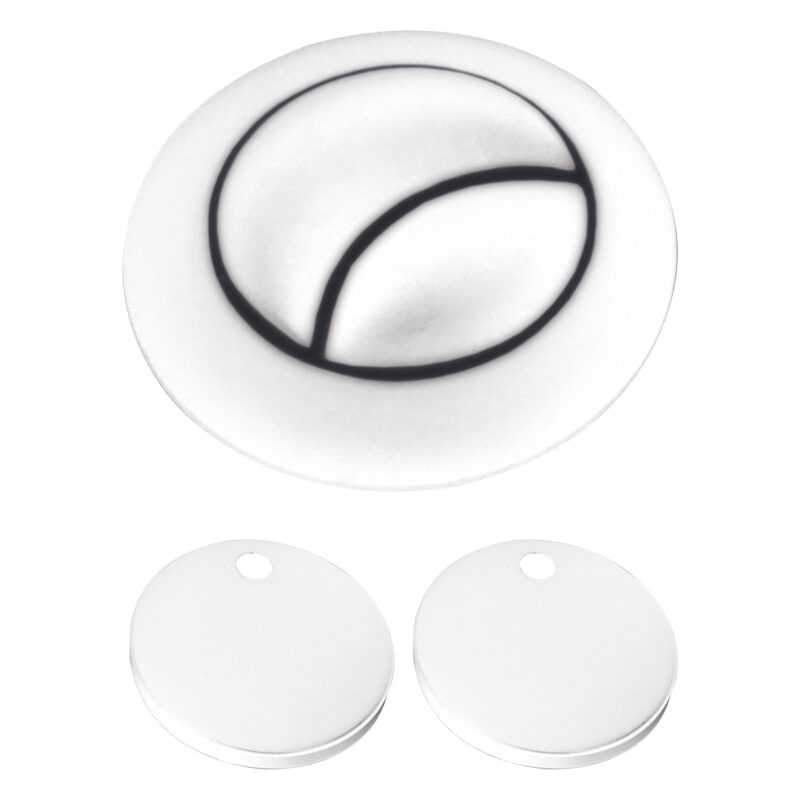 Scudo White Seat Hinge Cover & Cistern Push Button Scudo White Seat Hinge Cover & Cistern Push Button