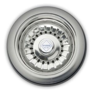 Shaws 1 1/2" Chrome Belfast Sink Basket Strainer Waste
