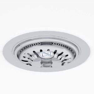 Shaws of Darwen 90mm Chrome Basket Strainer Waste