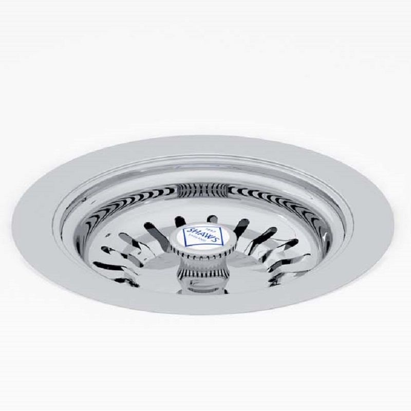 Shaws of Darwen 90mm Chrome Basket Strainer Waste Shaws of Darwen 90mm Chrome Basket Strainer Waste