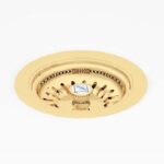 Shaws of Darwen 90mm Polished Brass Basket Strainer Waste