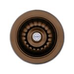 Shaws of Darwen 90mm English Bronze Basket Strainer Waste