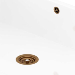 Shaws of Darwen 90mm English Bronze Basket Strainer Waste