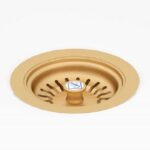 Shaws of Darwen 90mm Satin Brass Basket Strainer Waste