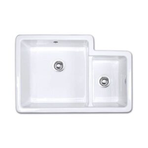 Shaws of Darwen Classic Brindle Ceramic Sink White