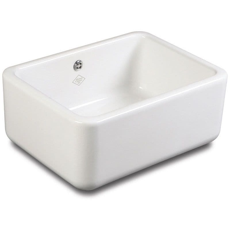 Shaws of Darwen Classic Butler 600mm Single Bowl Ceramic Sink White Shaws of Darwen Classic Butler 600mm Single Bowl Ceramic Sink White