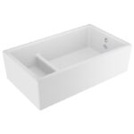Shaws of Darwen Hawkshaw 800mm Double Bowl Ceramic Sink White