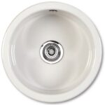 Shaws of Darwen Classic Round Bowl Inset Ceramic Sink White
