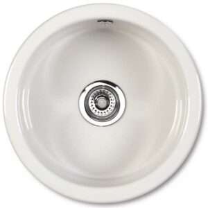 Shaws of Darwen Classic Round Bowl Inset Ceramic Sink White