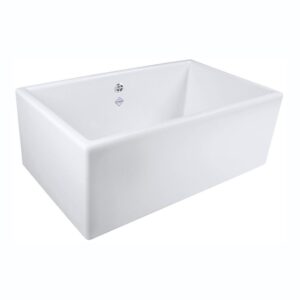 Shaws of Darwen Classic Shaker 800mm Single Bowl Ceramic Sink White