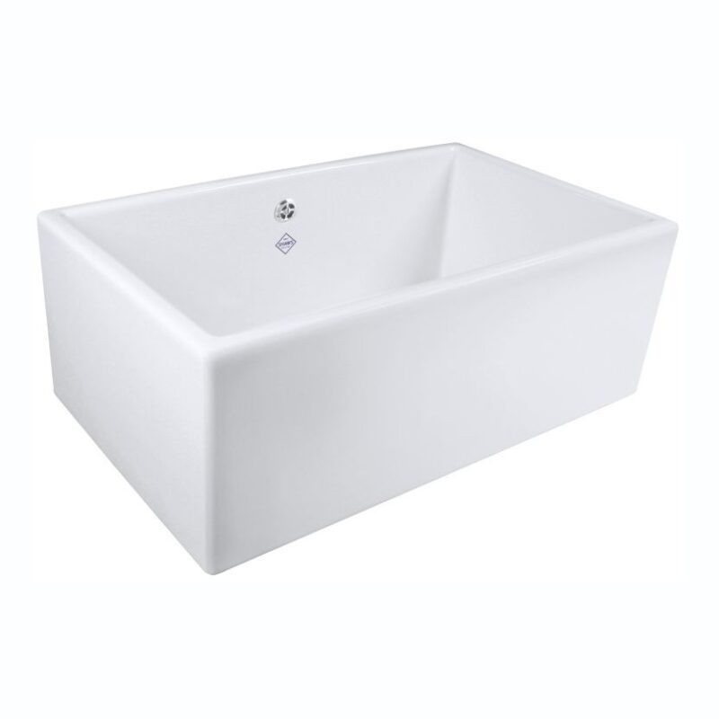 Shaws of Darwen Classic Shaker 800mm Single Bowl Ceramic Sink White Shaws of Darwen Classic Shaker 800mm Single Bowl Ceramic Sink White