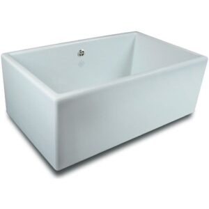 Shaws of Darwen Classic Shaker 800mm Single Bowl Ceramic Sink White
