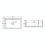 Shaws of Darwen Classic Shaker 800mm Single Bowl Ceramic Sink White