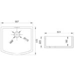 Shaws of Darwen Waterside 600mm Apron Fronted Ceramic Sink