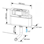 Siamp 10005023 Intra Comfort Eco Concealed Cistern & Push Button Bottom Inlet