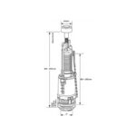 Siamp 32335510 Storm 33A Single Flush Valve & Push Button