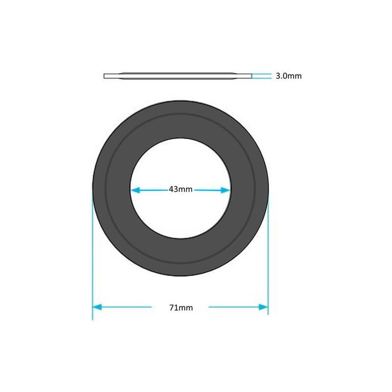 Siamp 34490509 Optima 49 & 50 Flush Valve Outlet Seal