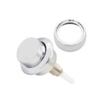 Siamp 34505407 Optima 49 Raised Single Flush Push Button Chrome