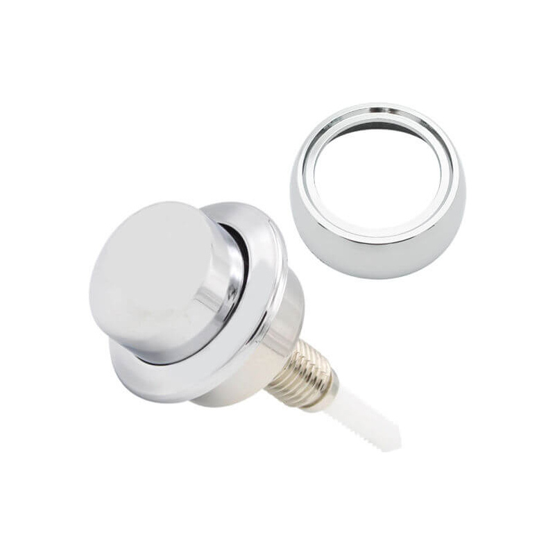 Siamp 34505407 Optima 49 Raised Single Flush Push Button Chrome
