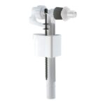Siamp White 1/2" & 3/8" Brass Side Inlet Valve