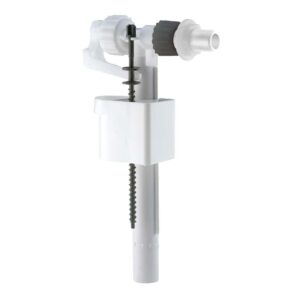 Siamp White 1/2" & 3/8" Brass Side Inlet Valve