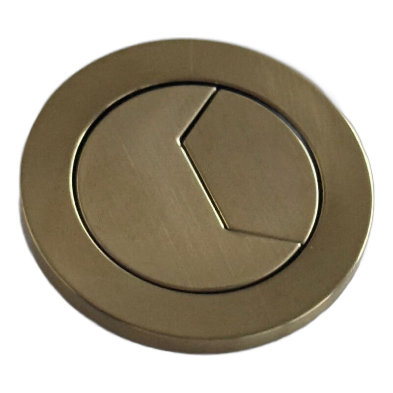 Siamp OPT50BG Optima 50 Intra Comfort Flush Button Brushed Gold Brass Siamp OPT50BG Optima 50 Intra Comfort Flush Button Brushed Gold Brass