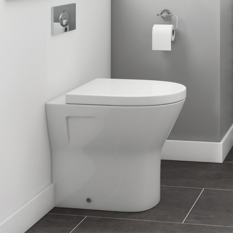 Synergy Marbella Comfort Height 425mm Back To Wall WC Pan