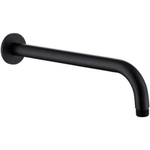 Synergy 300mm Black Round Shower Wall Arm