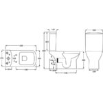Synergy Valencia Close Coupled Dual Flush Cistern