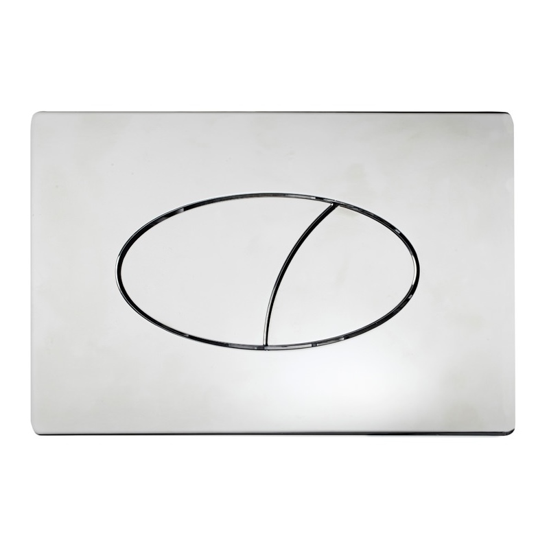 Tavistock Ellipse Dual Flush Plate Chrome Tavistock Ellipse Dual Flush Plate Chrome