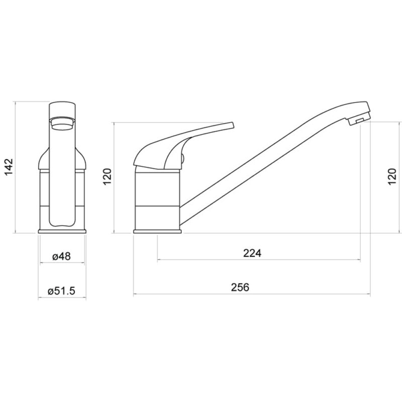 Trisen Strya Single Lever Kitchen Mixer Tap