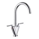 Trisen Starn Two Handle Kitchen Sink Mixer Tap Chrome