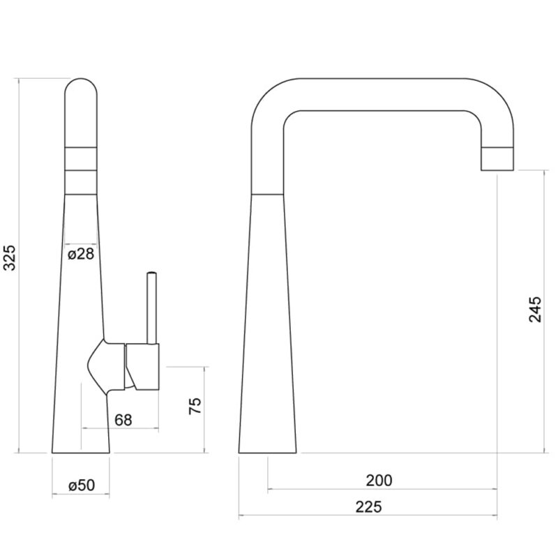 Trisen Tristo Single Lever Kitchen Mixer Tap