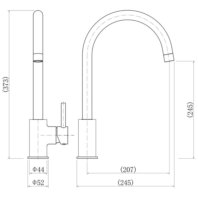 Trisen Breno Single Lever Kitchen Mixer Tap