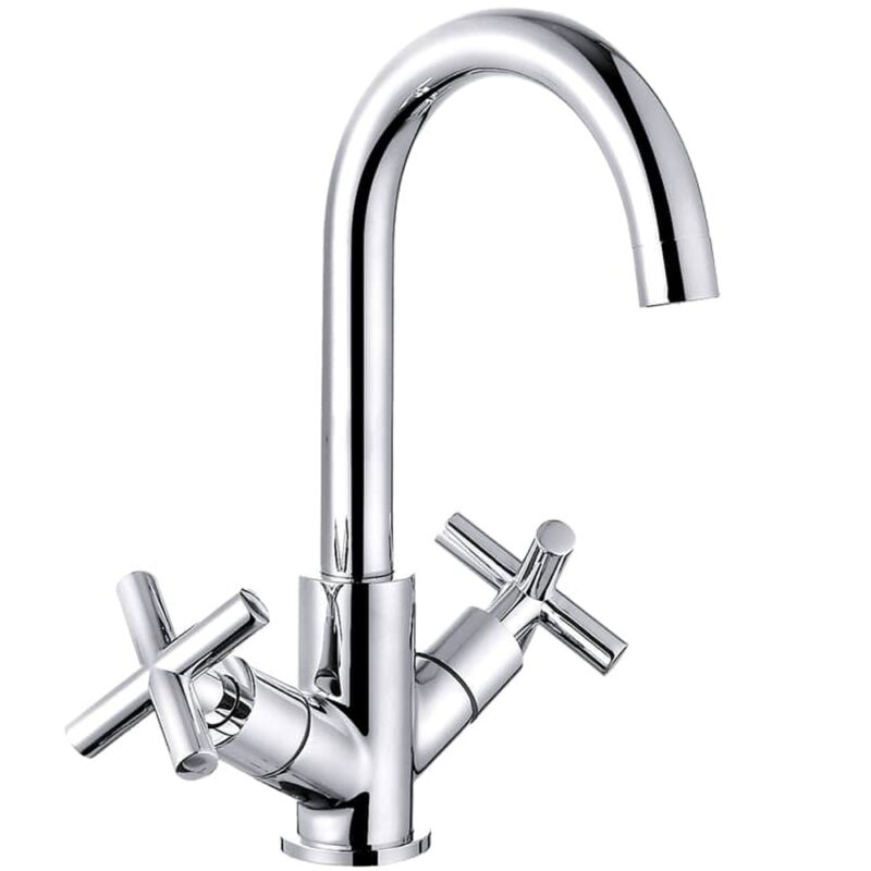 Trisen Prose Two Cross Handle Kitchen Mixer Tap