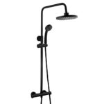 Trisen Harik 2 Round Exposed Thermo Shower Set Black