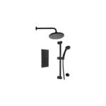 Trisen Nalor Black Concealed Thermostatic Shower Set