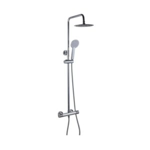 Trisen Verdura Chrome Bar Shower with Rigid Riser & Handset