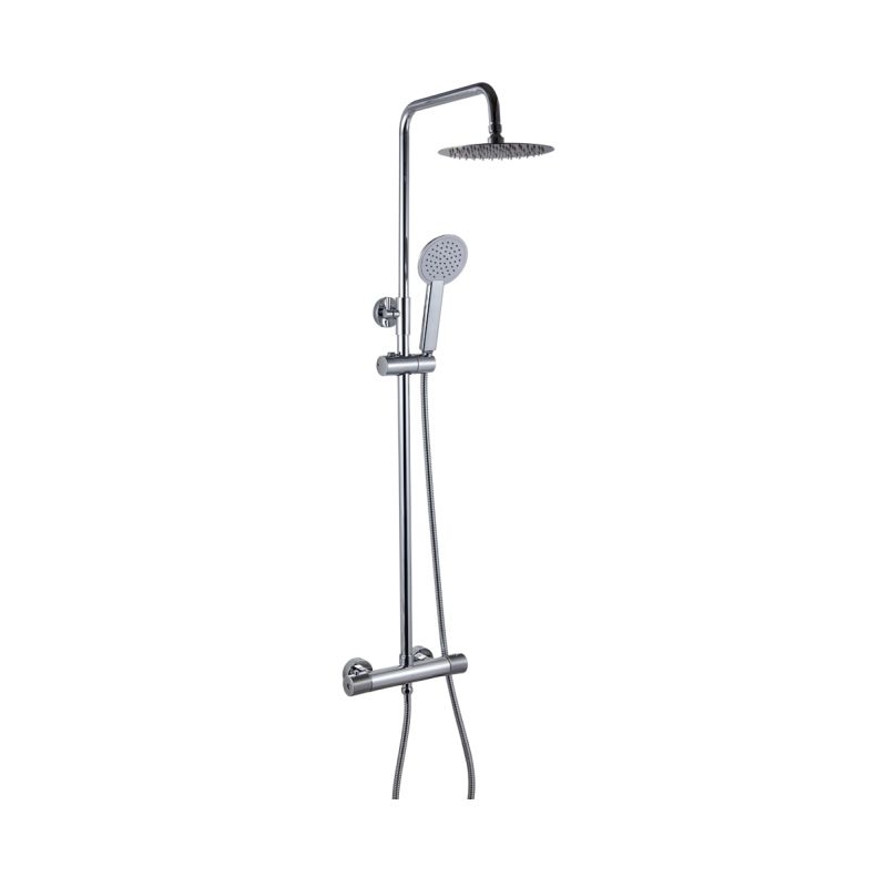 Trisen Verdura Chrome Bar Shower with Rigid Riser & Handset