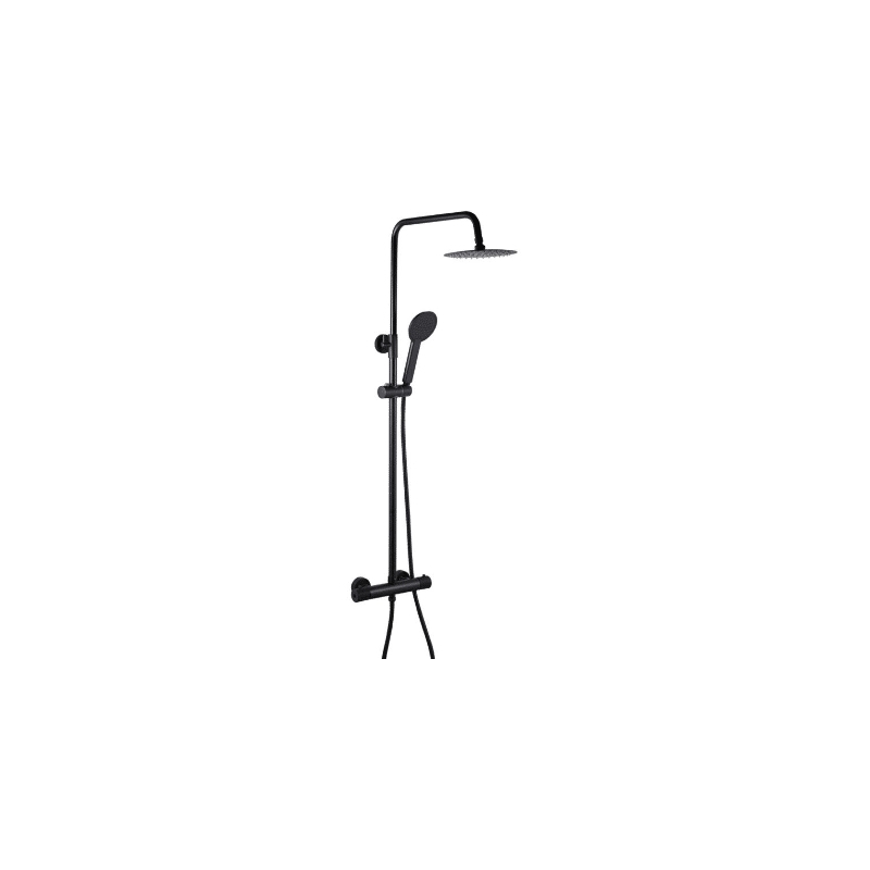 Trisen Verdura Black Bar Shower with Rigid Riser & Handset Trisen Verdura Black Bar Shower with Rigid Riser & Handset