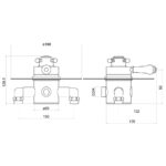 Trisen Formby Traditional Concealed Thermostatic Shower Valve