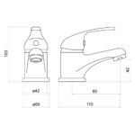 Trisen Ailsa Mini Mono Basin Mixer Tap