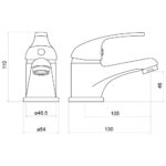 Trisen Ailsa Mono Basin Mixer Tap