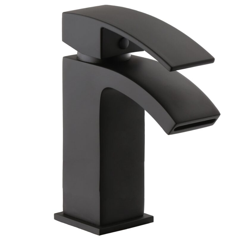 Trisen Mijas Mono Basin Mixer Tap Black Trisen Mijas Mono Basin Mixer Tap Black