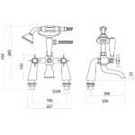 Trisen Wisley Bath Shower Mixer Tap & Kit