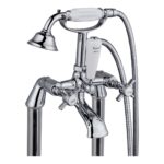 Trisen Wisley Chrome Floor Mounted Bath Shower Mixer