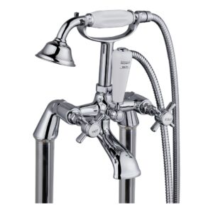 Trisen Wisley Chrome Floor Mounted Bath Shower Mixer